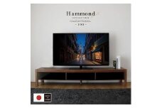 190幅 TVボード ウォールナット 国産 日本製 大川家具 完成品 天然木 木製 無垢 テレビ台 おしゃれ スタイリッシュ ローボード ロータイプ ブラウン 茶
