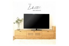 180幅 TVボード オーク 国産 日本製 大川家具 完成品 天然木 木製 テレビ台 ルーバー 格子 おしゃれ ローボード ナチュラル