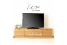 150幅 TVボード オーク 国産 日本製 大川家具 完成品 天然木 木製 テレビ台 ルーバー 格子 おしゃれ ローボード ナチュラル