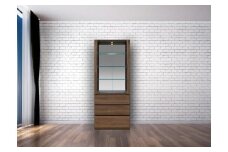 テラ 幅80cm コレクションボード LEDライト付 大川家具【開梱設置】