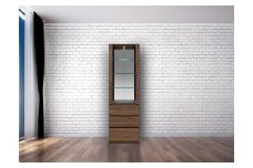 テラ 幅60cm コレクションボード LEDライト付 大川家具【開梱設置】