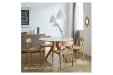 【 ME 】120cmラウンドテーブル(K-6115KN)【脚Normalcolor oak】