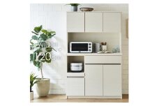 キッチンボード  【セイル 120】 ヒッコリーホワイト