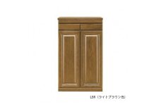 60幅 家具調仏壇 ハイタイプ 日本製 仏具 開き戸 カウンター付き 60センチ【LBR（ライトブラウン色）】