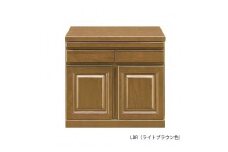 60幅 家具調仏壇 ロータイプ 日本製 仏具 開き戸 カウンター付き 60センチ【LBR（ライトブラウン色）】