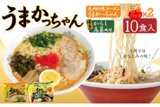 うまかっちゃん 2種 10食 セット （定番5袋＆博多からし高菜風味 5袋）