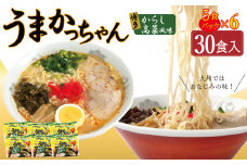 うまかっちゃん 博多からし高菜風味 30食 (5袋入り×6パック）