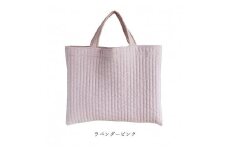 ヌビバッグ　イブル　レッスンバック　キルティング　（ラベンダーピンク）