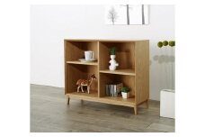 大川家具 レフライン 90cm シェルフ 本棚 天然木オーク(ナラ)