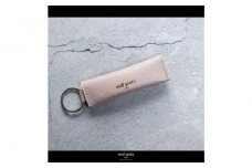 maf pinto (マフ ピント) キーリング キーホルダー 小銭入れ付き ミニ財布 ライトピンク ADRIA LINE レザー 本革 日本製