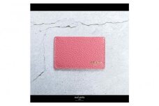 maf pinto (マフ ピント) カードケース 1枚 免許証 マイナンバーカード 薄型 スリム ピンク ADRIA LINE レザー 本革 日本製