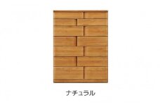 取っ手が変わったアルダー材90-7段ハイチェスト ハート(ナチュラル)