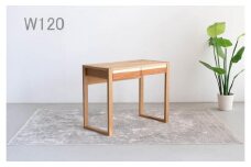 コンパクトデスク PASTEL W120 120×45×70 オーク無垢材 ワークデスク 机 WAプラス 大川市