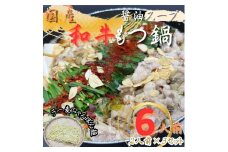 【化粧箱入り】素材にこだわりました！厳選博多牛もつ鍋セット6人前(国産牛もつ使用)