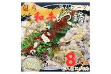 【化粧箱入り】素材にこだわりました！厳選博多牛もつ鍋セット8人前(国産牛もつ使用)