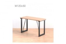 無垢のオーダーデスク 120×50 オーク無垢材 テレワーク パソコン リモート