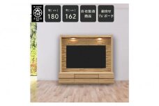 クレスト 幅180cm テレビ台 テレビボード 壁面収納 壁面テレビ台 壁面テレビボード 壁面TV台 無垢 オーク TV台 壁掛け金具付 大川家具