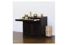 仏壇台 仏壇下台 お仏壇 大川家具 完成品 60cm 幅60cm ミニ仏壇 小型仏壇 日本製 AKBU-02-60L ブラウン