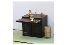 仏壇台 仏壇下台 お仏壇 大川家具 完成品 60cm 幅60cm ミニ仏壇 小型仏壇 日本製 AKBU-01-60L ブラウン
