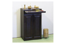 仏壇台 仏壇下台 お仏壇 大川家具 完成品 60cm 幅60cm ミニ仏壇 小型仏壇 日本製 AKBU-01-60H ブラウン