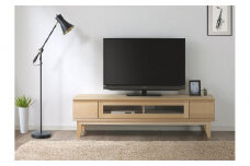 大川家具 幅153cm テレビボード 無垢材 -lahm-ラーム