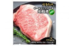 博多和牛 サーロインステーキ 定期便全5回 計約2kg(約400g(約200g×2枚)×5回)