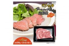 博多和牛 サーロインブロック 定期便全12回 計約6kg(約500g×12回)