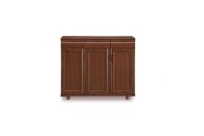 大川家具　シューズボックス　やぐら1200LWN　幅120cm  靴箱 収納【3材質】