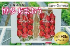 ★先行予約★いちごの王様 福岡県産博多あまおう270g×4パック【2026年2月中旬～3月順次出荷予定】