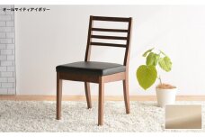 DCゴーダ ダイニングチェア ウォールナット オールマイティアイボリー 1脚 単品 チェア 椅子