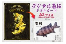 CM-021 【A2・デジタル魚拓ギフトカード】メモリアルフィッシュを釣れたてのままに。