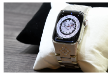 CN-004　Apple Watch専用シルバー925製バンド　ダイヤモンド0.34ct　SILVER DIAMOND