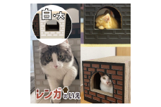 AL-064_Cat House_レンガの家/大/WHITE