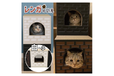 AL-068_Cat House_レンガの家/小/BLACK