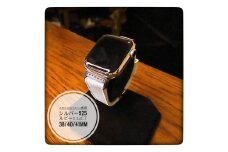 CN-008_Apple Watch専用シルバー925製チャーム_sevenstone(Ruby)&ラバーバンド
