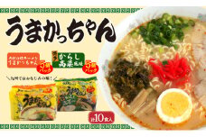 CE-048_うまかっちゃん５食・博多からし高菜風味５食（計10食セット）