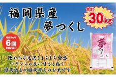 BZ-009_【令和7年産新米先行予約】【定期便6か月】食味鑑定士厳選　 福岡県産夢つくし5kg（5kg×1）6ヶ月連続で！　計30kg