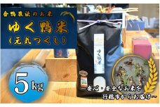 CB-005_合鴨農法のお米「ゆく鴨米」（元気つくし）5ｋｇ～安心･安全なお米を行橋市からお届け