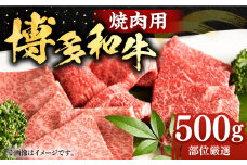 博多和牛 焼肉用 500g バラ ロース もも 《豊前市》【株式会社Meat Plus】 焼肉 肉 黒毛和牛 [VBB002]