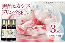 ヘルシー ドリンク セット 500ml × 3種 （ カシス / ベリー / 黒酢 ）《豊前市》【ハウスボトラーズ】飲料 ドリンク [VAX002]
