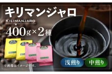 【粉でお届け】キリマンジャロ コーヒー 2種 （ 浅煎り フルーツフレーバー ＆ 中煎り チョコレートフレーバー ）《豊前市》【稲垣珈琲】珈琲 コーヒー 豆 粉 [VAS121-2]