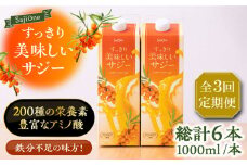 【全3回定期便】美味しいサジーが毎月届く！すっきり美味しいサジー（2本）《豊前市》【ハウスボトラーズ】 [VAX036] [VAX036]