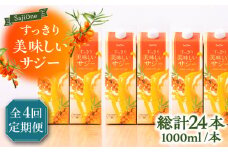 【全4回定期便】家族みんなでおいしく飲める！ すっきり美味しい サジー 6本 《豊前市》【ハウスボトラーズ】 [VAX049] [VAX049]
