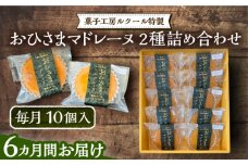 【全6回定期便】おひさまマドレーヌ 10個 詰め合わせ (おひさまマドレーヌ5個 三毛門かぼちゃマドレーヌ5個)《豊前市》【菓子工房ルクール】 お菓子 菓子 詰め合わせ 洋菓子 [VBI025]