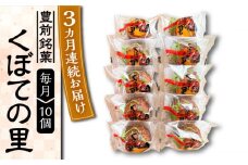 【全3回定期便】くぼての里 10個入り 《豊前市》【武蔵屋】お中元 ギフト 贈り物 和菓子 饅頭 [VBU029]