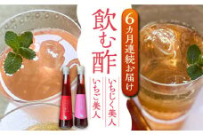 【全6回定期便】＜いちじく美人・いちご美人＞ 飲む酢 2本 セット《豊前市》【株式会社ワカヤマ】地産 福岡 万能 調味料 酢 [VBW021]