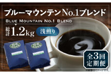 【豆でお届け】【全3回定期便】ブルーマウンテン NO.1 ブレンド コーヒー ( 浅煎り )《豊前市》【稲垣珈琲】 珈琲 コーヒー 豆 粉 [VAS167]