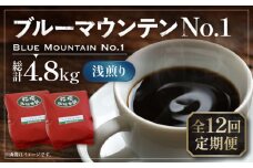 【粉でお届け】【全12回定期便】ブルーマウンテン NO.1 コーヒー ( 浅煎り ) 《豊前市》【稲垣珈琲】 珈琲 コーヒー 豆 粉 [VAS151]