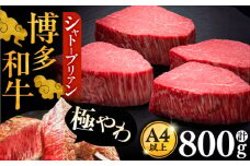 博多和牛 ヒレ シャトーブリアン 200g × 4枚《豊前市》【久田精肉店】 [VBK090]
