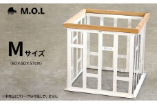 M.O.L ストーブガード M MOL-X402 ホワイト 《豊前市》【ミナト電機工業株式会社】　ストーブ ガード 柵 [VBZ021]